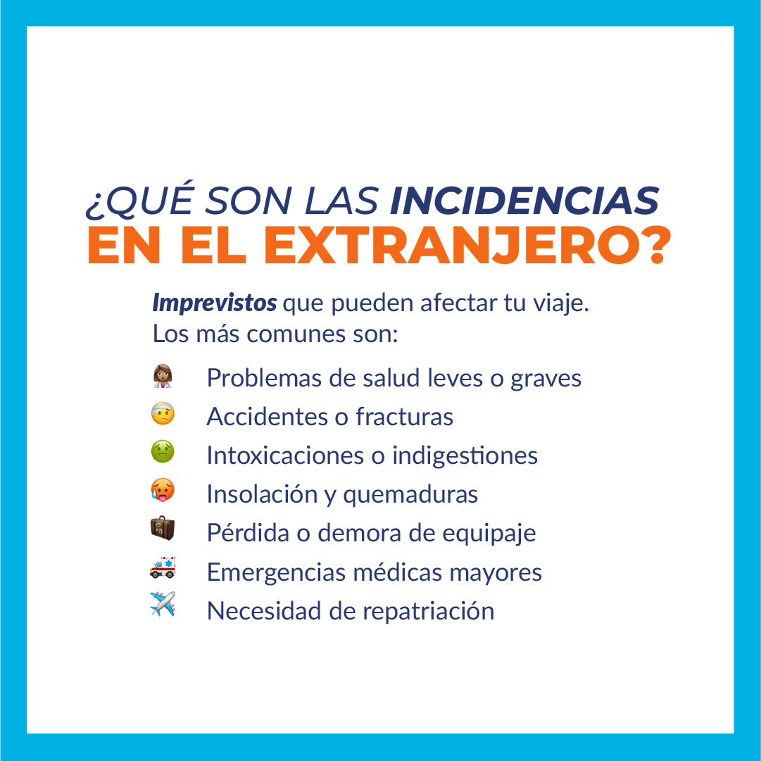 incidencias más comunes al viajar al extranjero
