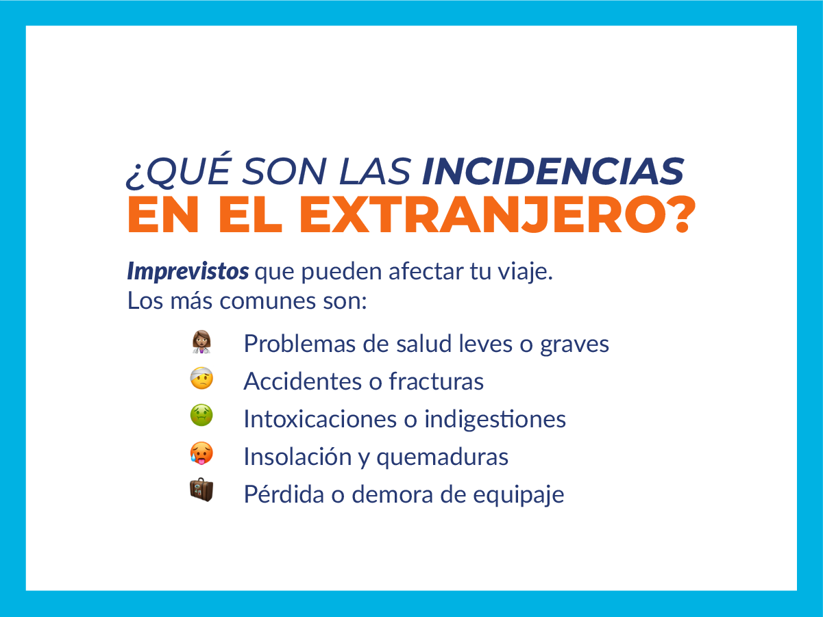 incidencias más comunes al viajar al extranjero