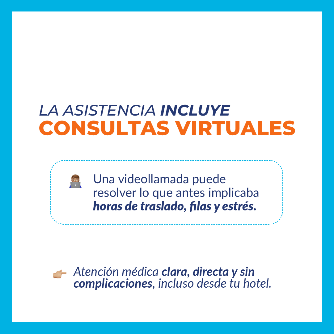 telemedicina incluida en asistencia al viajero