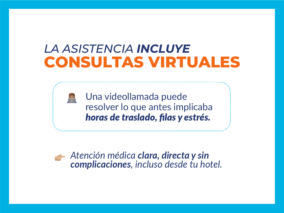 telemedicina incluida en asistencia al viajero