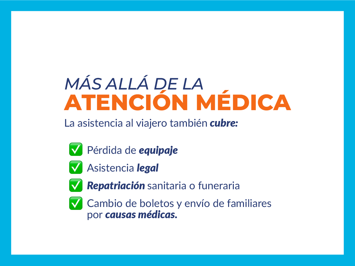 servicios incluídos en asistencia al viajero